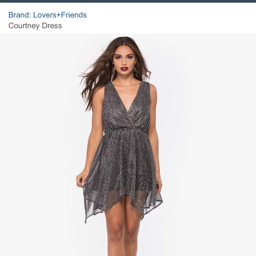 Elegant Black and Silver Women's Dress